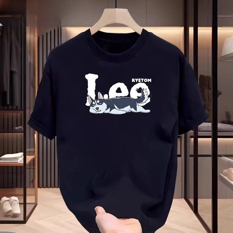 

LEERYETOM Pure Cotton Short-sleeved T-shirts for Both Men and Women As The Base Layer, Paired with Casual Couple Outfits Inside
