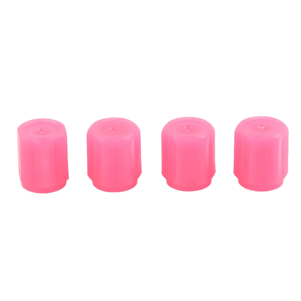 Valve Covers Tire Valve Car Tire ABS Fluorescent Luminous New Pink Valve Covers Car Tire Car Tire Valve Covers