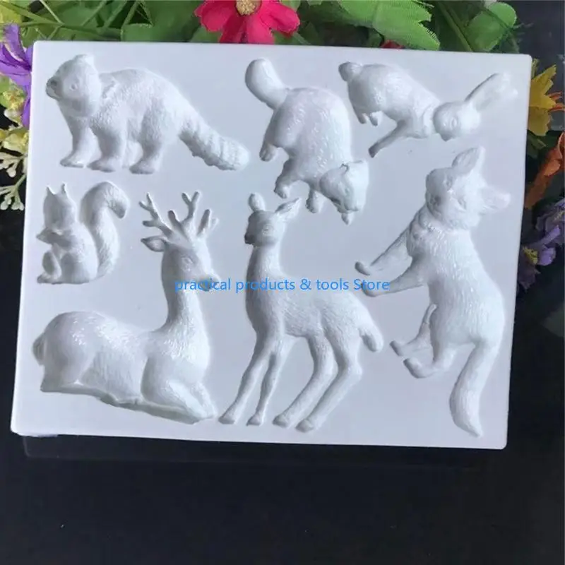 ANIMALI FORESCIO 77JB Deer Stampi coniglio MAPPIONI CUSCINE CAMPIO SAPON FAMIGLIA FAMIGLIA
