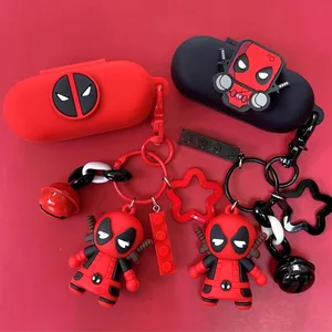 Casing Earphone Deadpool Disney untuk Sony WF-C500/C510 Penutup Pelindung Earbud Nirkabel Silikon untuk Sony WF-C700N dengan Gantungan Kunci 6 penjualan terbaik casing sony wf c500 - №