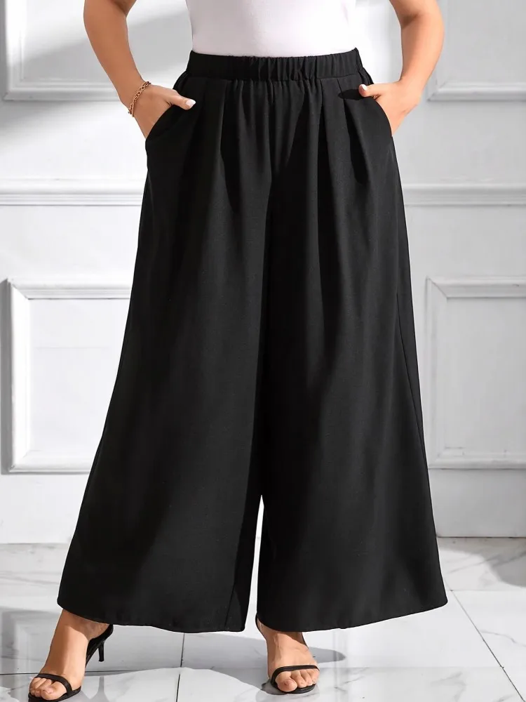 

Брюки больших размеров, женские эластичные длинные брюки-клеш с высокой талией, осенне-зимние модные велюровые офисные женские брюки с принтом большого размера