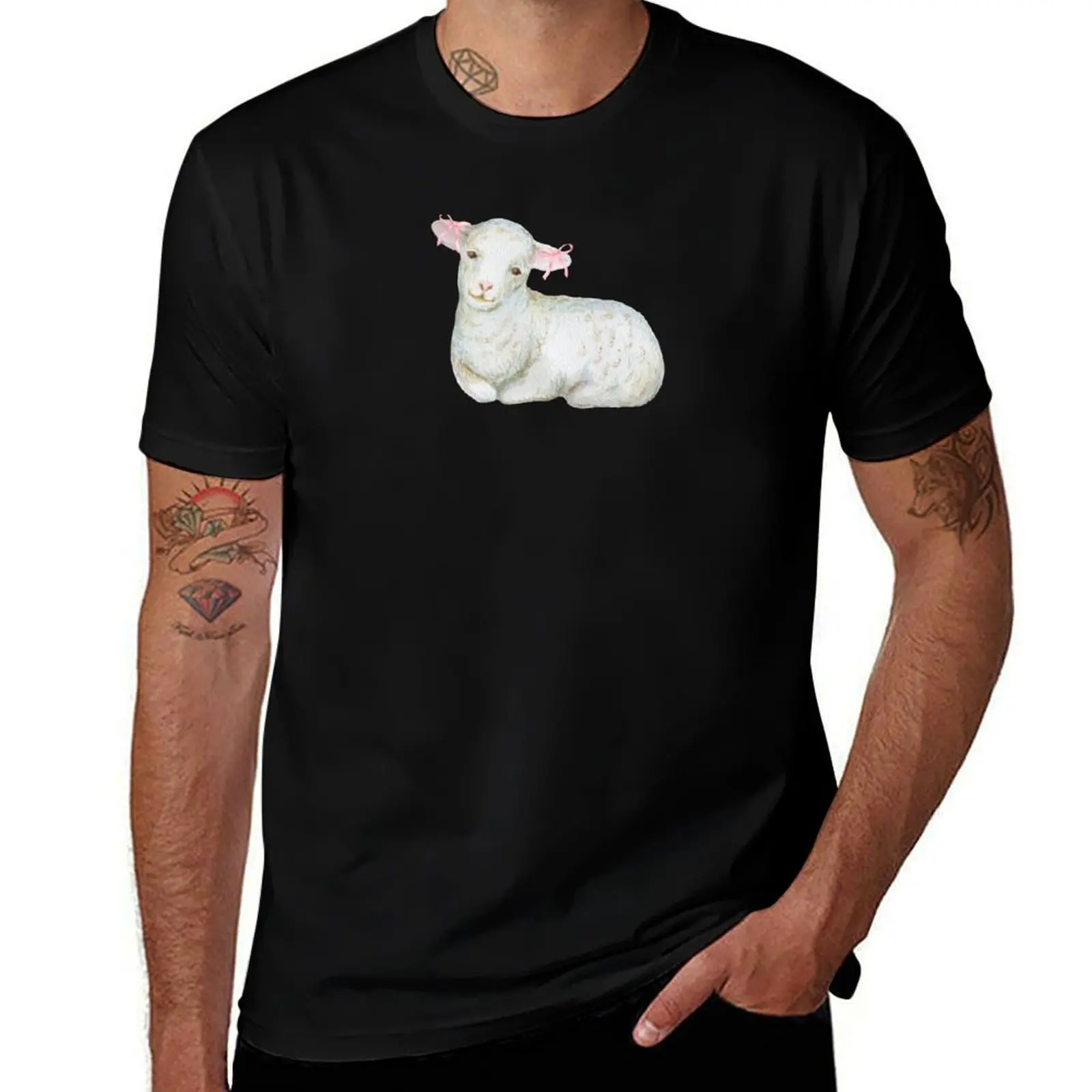 

coquette little lamb T-Shirt blue archive customs design your own T-shirts oversize valentines boutique clothes men clothings
