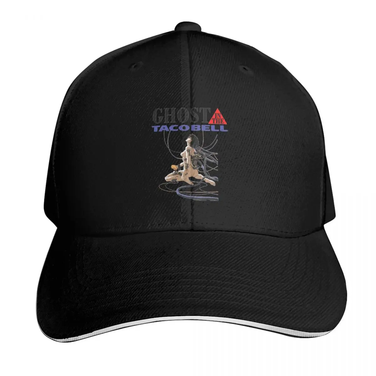 

Ghost In The Tacobell Baseball Cap Hip Hop cute Luxury Cap Golf Cap Baseball For Men Women's