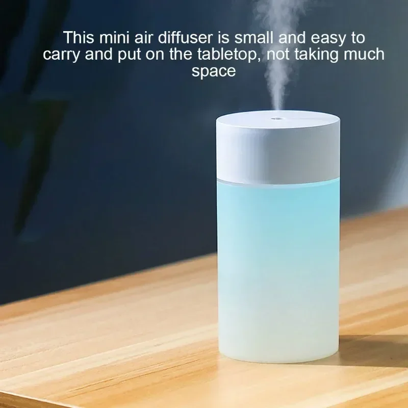 Fragrant Humidifier Simple Compact Portable Quiet Colorful Atmosphere Light Rest Study Office Car Universal USB Charging