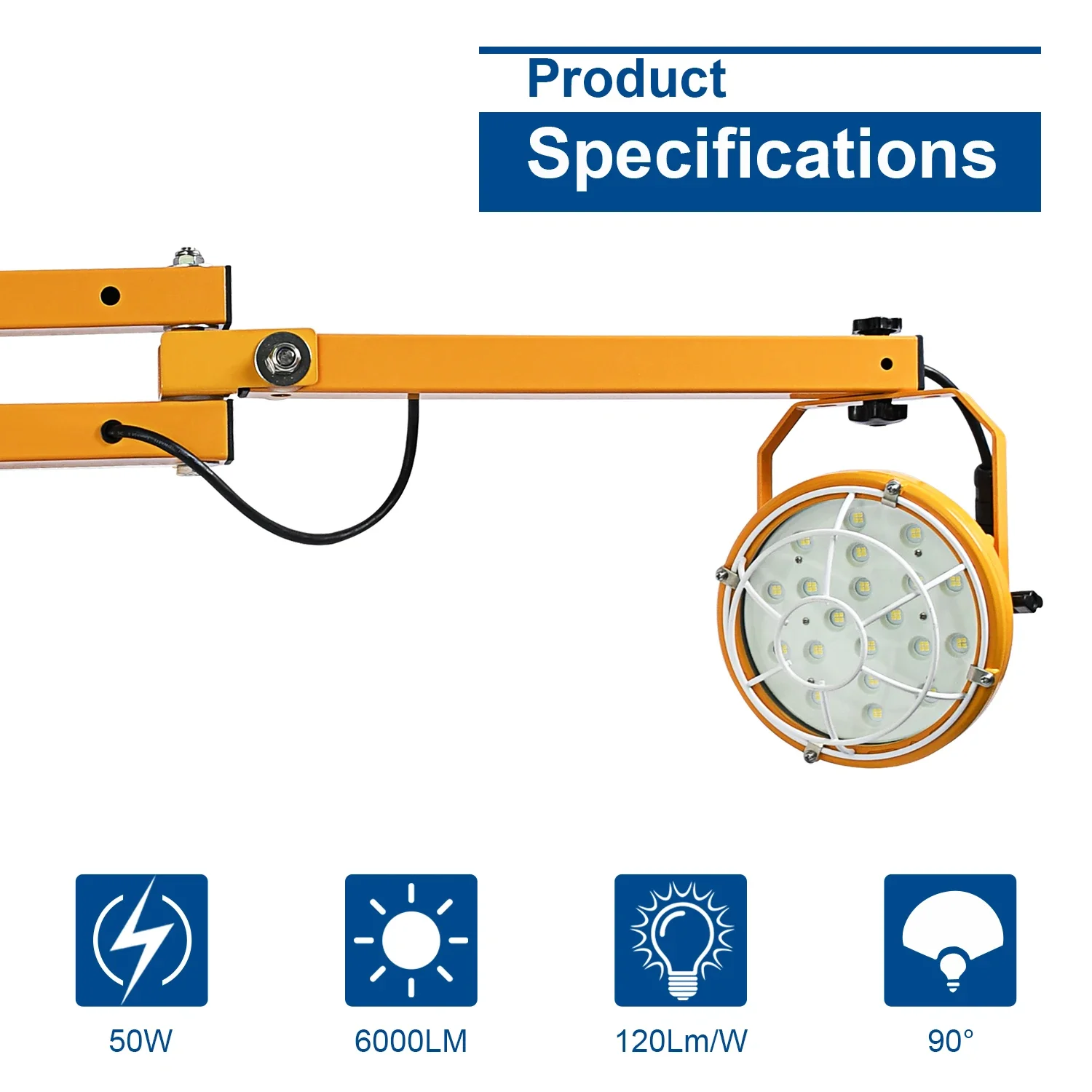 Youlumi Nieuwste 20W 30W 40W 50W Led Dock Licht Met Swing Arm Voor Magazijnwerk Verlichting