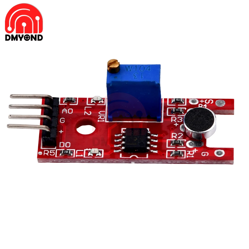 AMPLIFICADOR DE MICRÓFONO profesional, Sensor de sonido, módulo de voz, DC 3V/5V