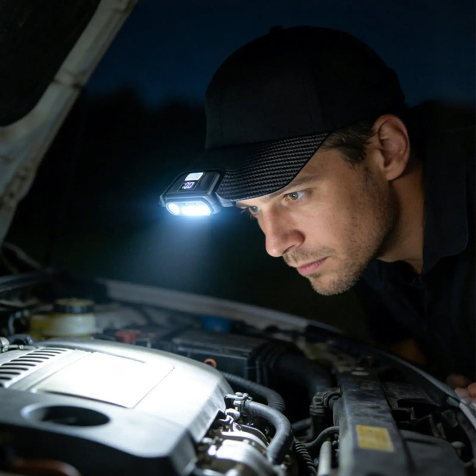 Hat Clip Light Rechargeable Clip Headlamp For Cap Rechargeable Hat Flashlight For Camping Construction Hiking Backpacking