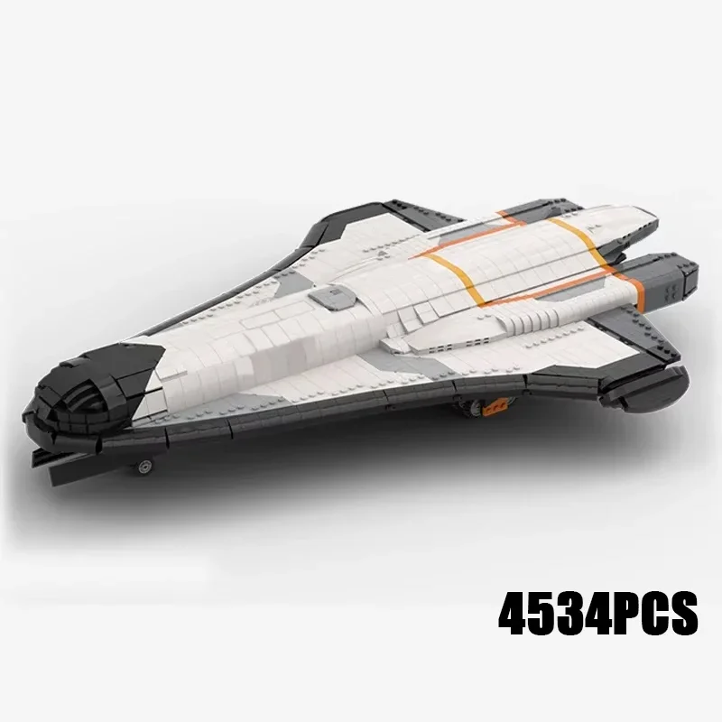 YcMoc Building Blocks Science Fiction Model The Cyberpunk Space Shuttle Technology Bricks DIY Toys For Kids Children Gifts