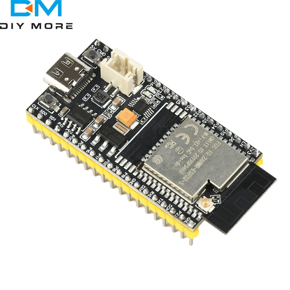 ESP32 Development Board Wifi Module with Battery Interface IPEX  ESP32-S module for DIY IoT CH340X with External Antenna