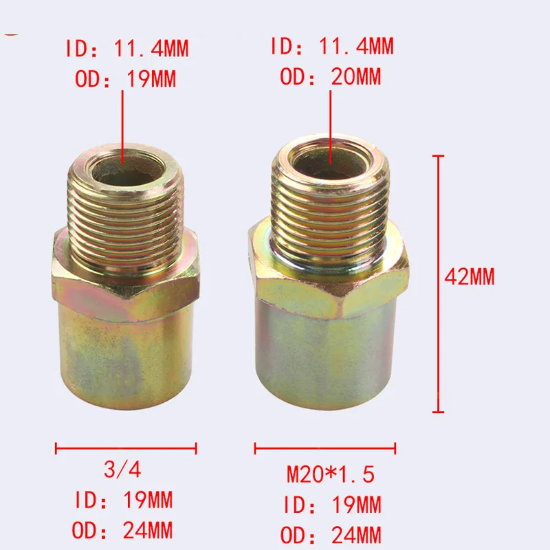 Car Modification Elevation Angle Constant Temperature Induction Oil Grid Adapter For 3/4UNF-16 M20X1.5 Accessories