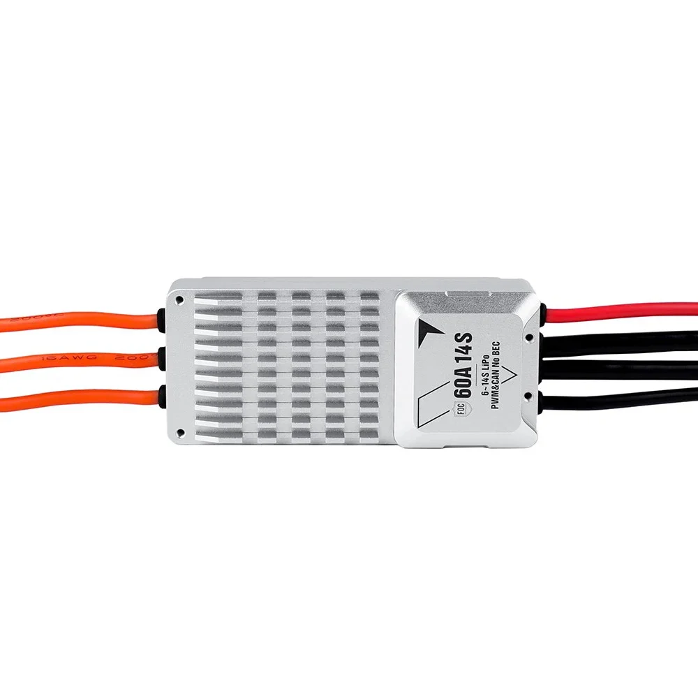 T-MOTOR FOC ESC V40A V60A 14S وحدة تحكم في السرعة الكهربائية للطائرة بدون طيار VTOL VL موتور استجابة سريعة تحكم دقيق