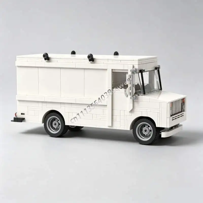 763 PCS MOC Sci Fi Step Van Vehicle Model Custom Puzzle DIY Creative Assembly Building Blocks Collectible Display Popular Gifts