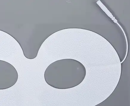 Non Woven Self Adhesive EMS Eye Mask Cover Tens Electrode Pad For Electronic Pulse Therapy Massager with Plug Hole