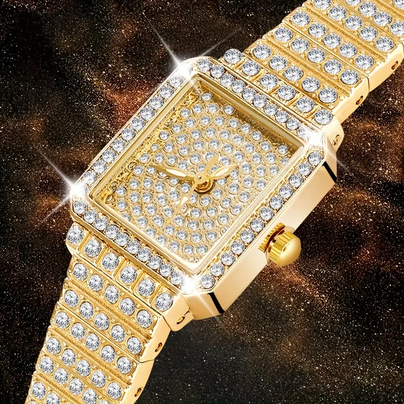 Luxury Rhinestone Embellished Quartz Watch - Perfect Gift for Mother's Day, Valentine's Day and Anniversary Celebrations