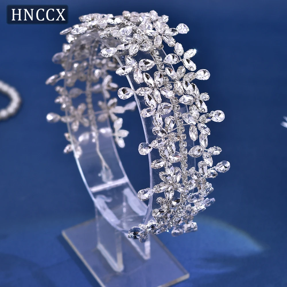 

YouLaPan Fashion Rhinestone Wide Headband Bridal Glittering Headwear Women Tiara for Wedding Sweet Dating Hair Accessories HP404