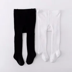 1/2pcs Infant Baby Girls Tights Knitted Newborn Tights For Girls Casual Toddler Pantyhose White Black Leggings 0-24Month Tight