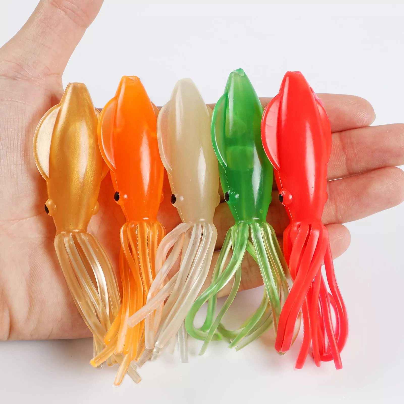 Cebos de pulpo Free Fisher 11 cm 14 g para pesca marina - imagen 4