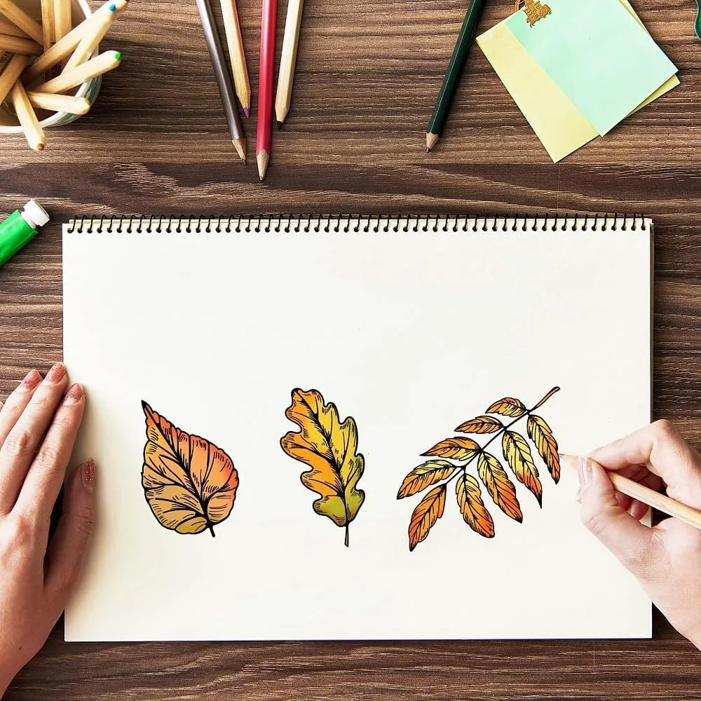 Autumn Theme Clear Stamps Leaves Acorn Silicone Clear Stamp Seals for Cards Making DIY Scrapbooking Photo Journal Album