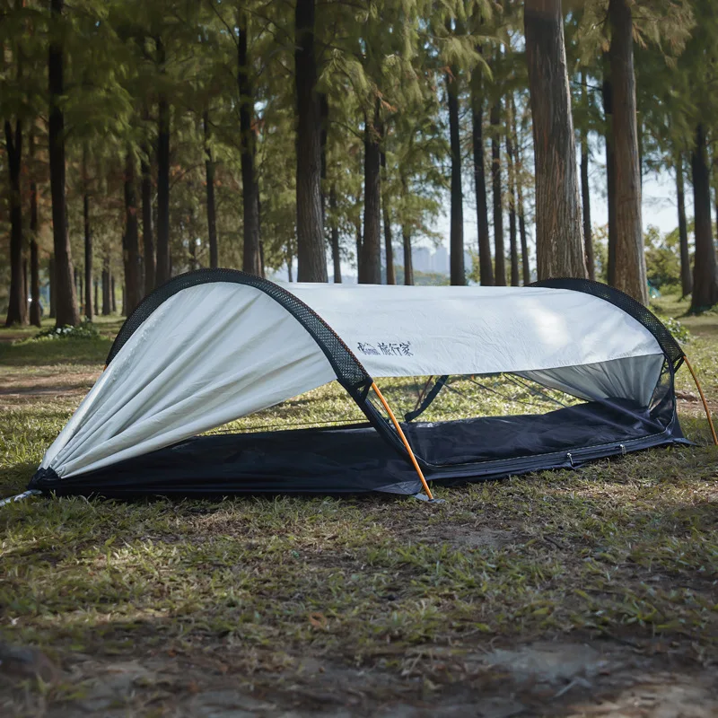 Rede estilo boêmio viagem para camping ao ar livre versão 2.0 mosquito e anti-capotamento com guarda-sol