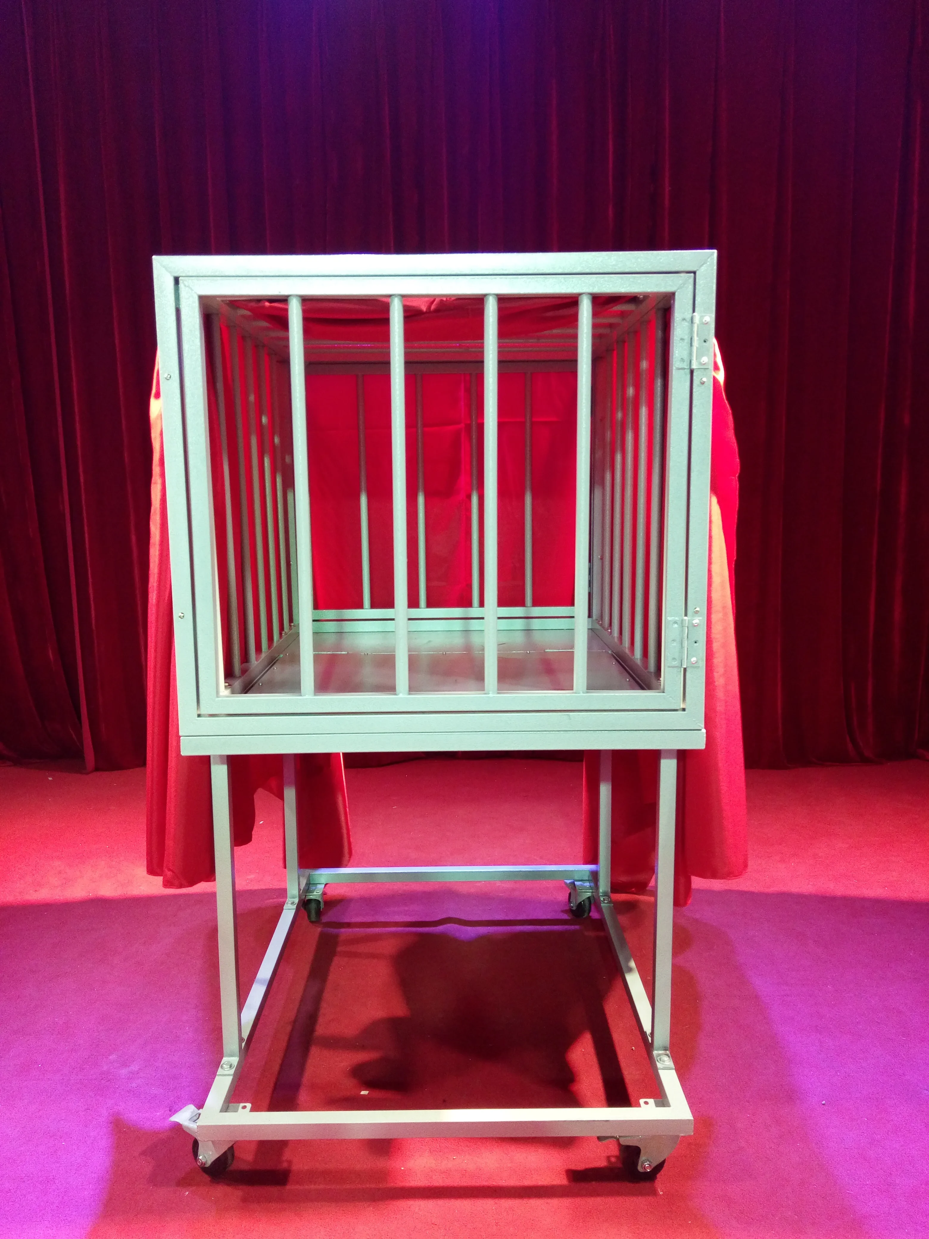 Professional Stage Performance Illusion equipment fire cage Magic Tricks for sale