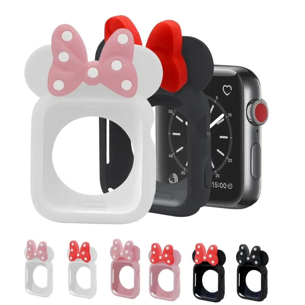Cartoon Protector Cover for Apple Watch Case Series 11 10 9 8 7 46mm 45/41mm iwatch 6 5 4 SE 40/44mm Replacement Silicone Shell