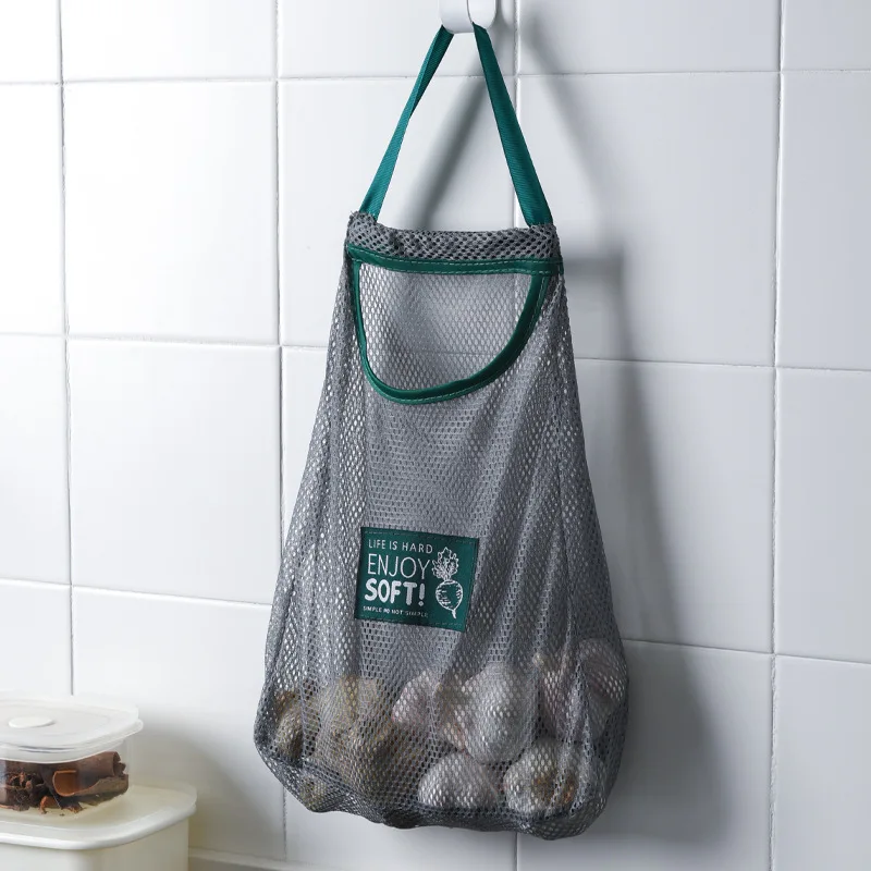 1PC Portable Fruit and Vegetable Hanging Bag, Fruit and Vegetable Storage Mesh Bag, Hollowed Out Mesh Bag