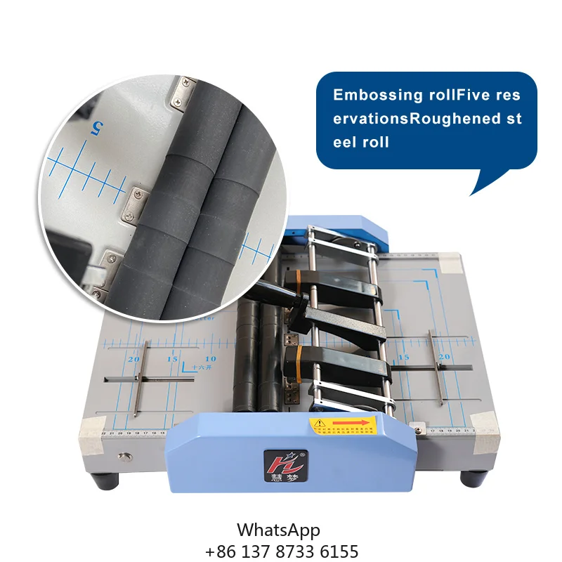 Factory Wholesale Booklet Maker Manual Desktop Paper Folding Machine Stapling Machine Folding Machinery