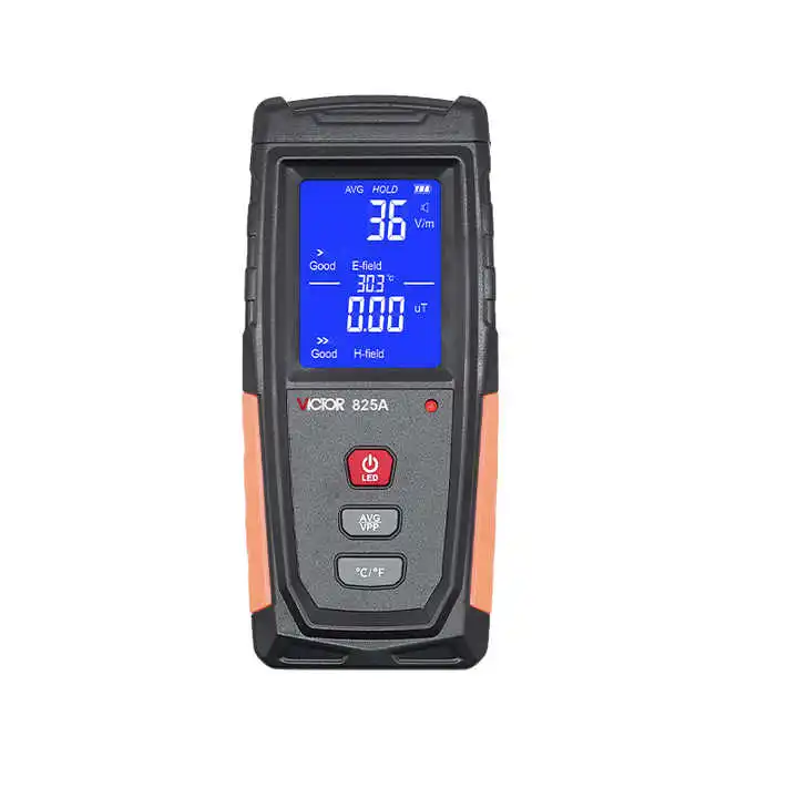 VICTOR 825A VC825A Range 1-1999V/m EMF Radiation Tester Mini Electromagnetic Field Detecto