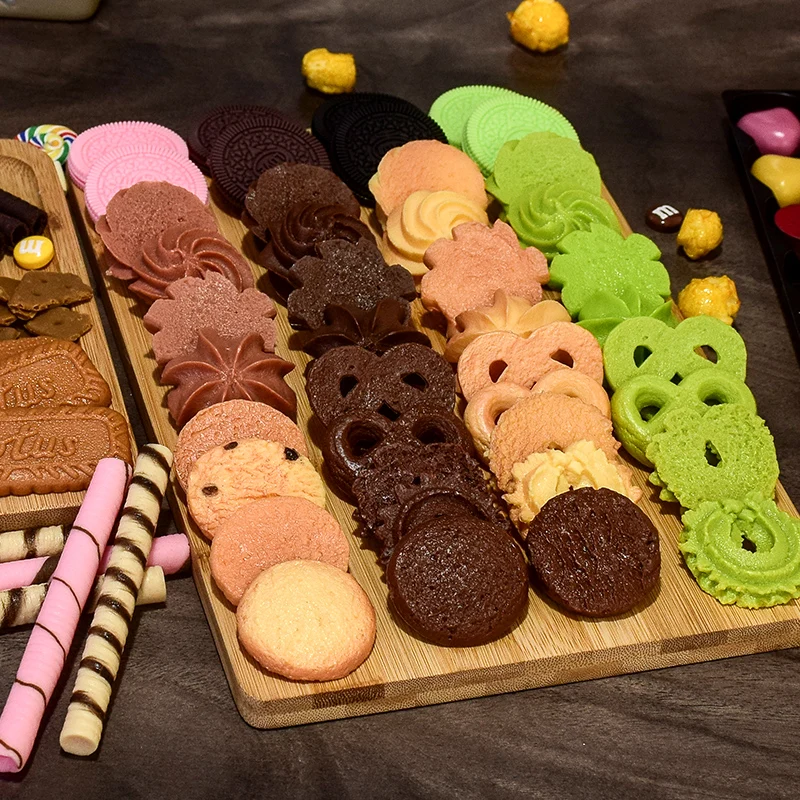 Simulation Cookies for Children, Simulation Accessories, Photography, Fake Biscuits, Early Education, DIY, 3 Pcs/Lot