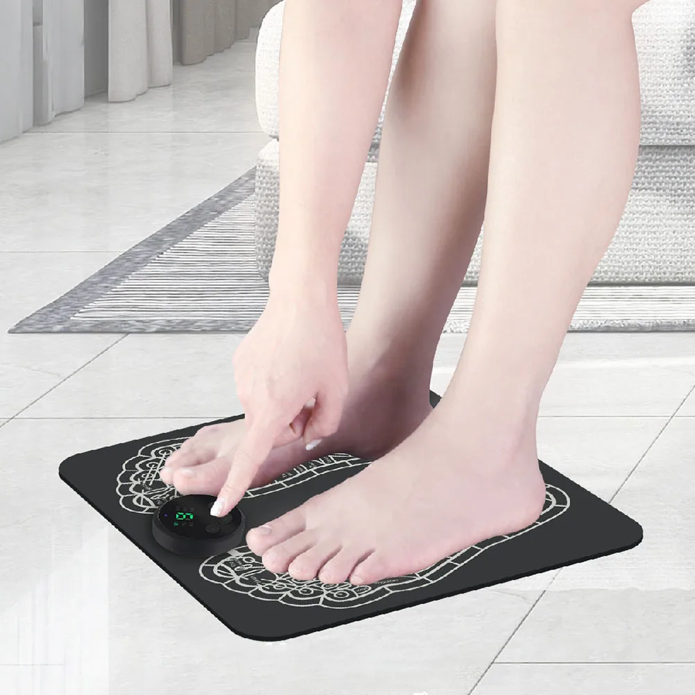 

Foot Massager Charging Cushion Massage Pad Electric Digital Display EVA Foam Durable Gift Physiotherapy Machine Foot Care