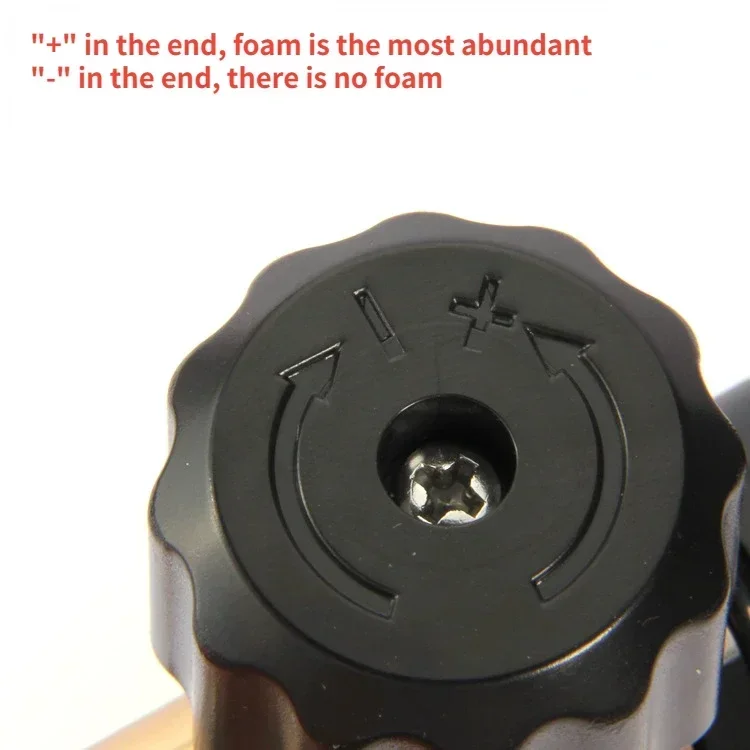 مسدس رغوة تنظيف السيارة 1/4 موصل سريع قابل للتعديل 1L ارتفاع ضغط الصابون رغوة قاذف رغوة آلة غسل سيارات