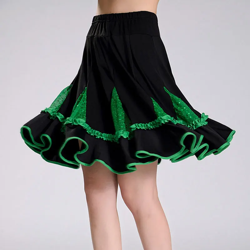 Modern Dance Skirt Flamenco Ballroom Waltz Practice Dance Skirt Big Swing Modern Dancing Costume for Women