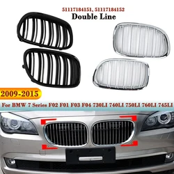Car Front Kidney Grill Grille Racing Grills Double Line For BMW 7 Series F02 F01 F03 F04 730LI 740LI 750LI 760LI 745LI 2009-2015