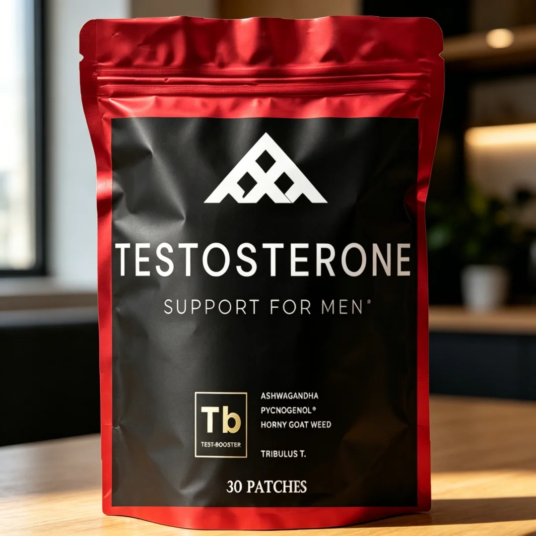 30 Patches Testosterone Booster For Men With Horny Goat Weed, Maca Root Transdermal Patches Energy Stamina Strength