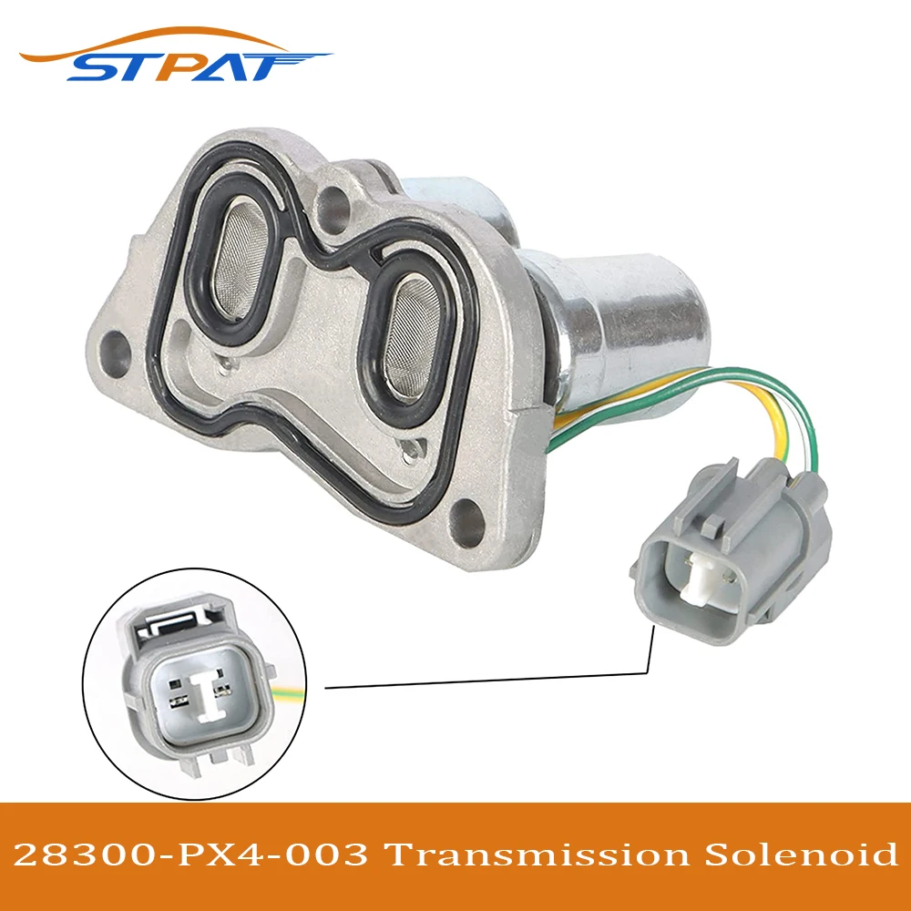 STPAT 28300-PX4-003 Transmission Control Shift Lock up Solenoid Replacement for Honda Accord 4 Cylinder Prelude Acura CL Odyssey