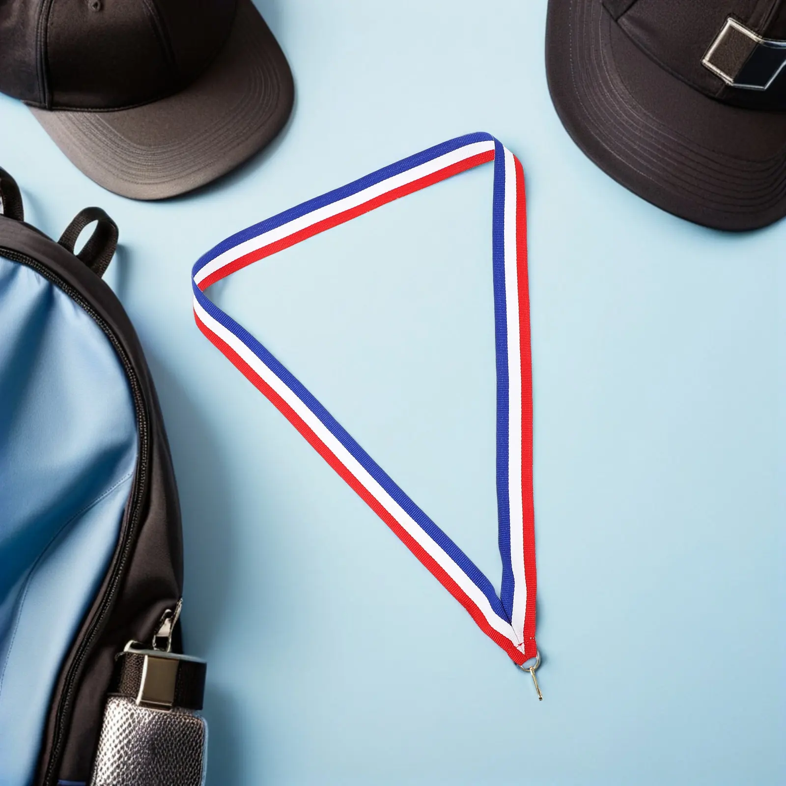 

50 шт. лент для медалей, плоские тканевые ленты с застежками-клипсами для спортивных мероприятий, студенческих наград, вечеринок, соревнований