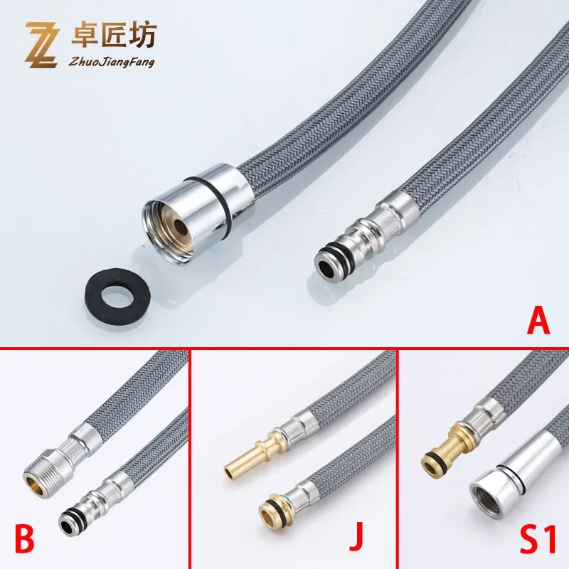 RetractableSoftHoseAccessoryForKitchenShowerBathTubPullableFaucetShowerHoseBoatEquipmentPartsAndAccessories