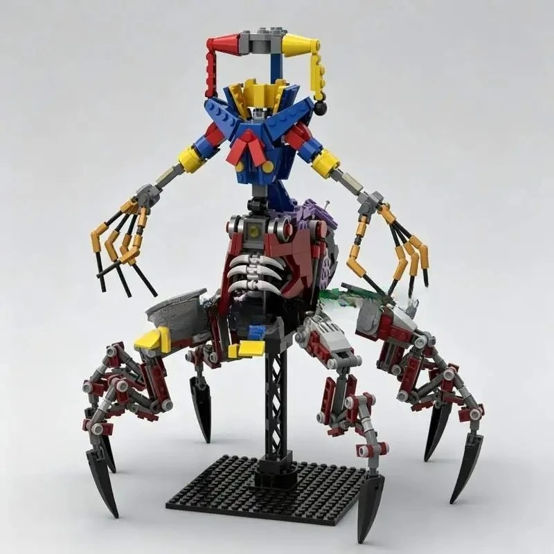 Poppy Playtime NEW 850 PCS Prototype Robot MOC Custom Puzzle Mechanical Figure DIY Assembly Building Blocks Toy Gifts