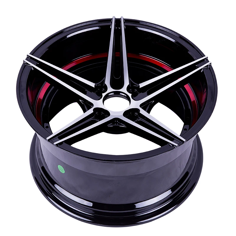Rines Forjados Cóncavos Profundos, Fabricación China OEM, 16-24 Pulgadas, 4X100 5X114.3, Borde Pulido, Rines de Aleación de Aluminio para Autos de Carreras