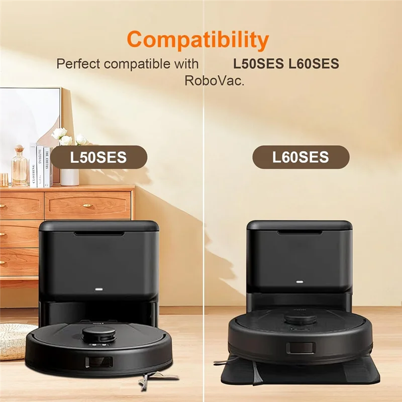 

Classy-Dust Bags For Eufy L50 L60 Robot Vacuums Cleaner Self-Emptying Dock, Replacement Dust Bags With Self-Empty Station