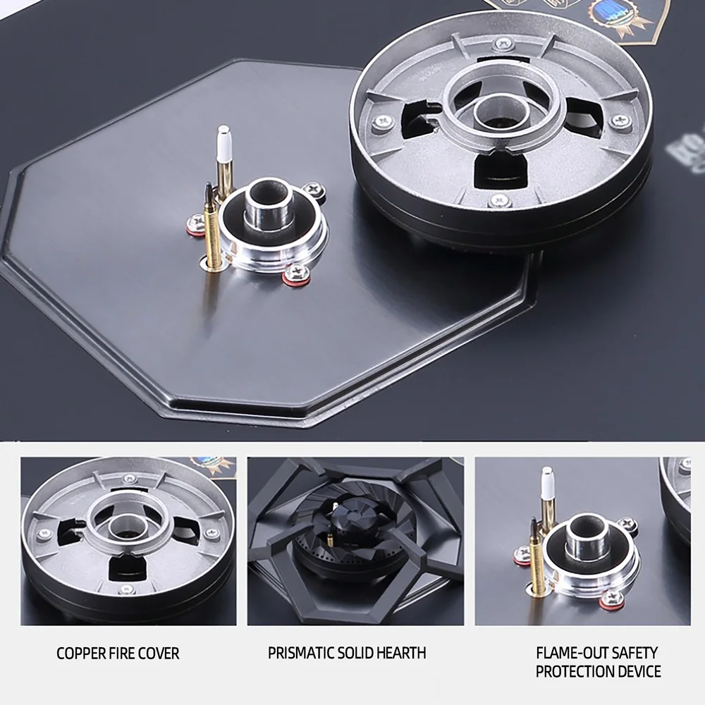 Household Dual Stove Cooktop Energy Efficiency Gas Stove Kitchen Cuiseur Gaz Table Gas Cooker 2 Burner