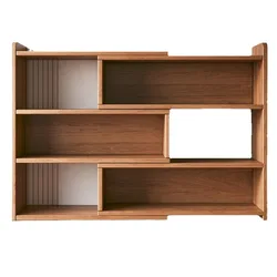 High quality wooden office desktop storage shelf multi-layer storage cabinet office  cabinet students book shelf bookcase