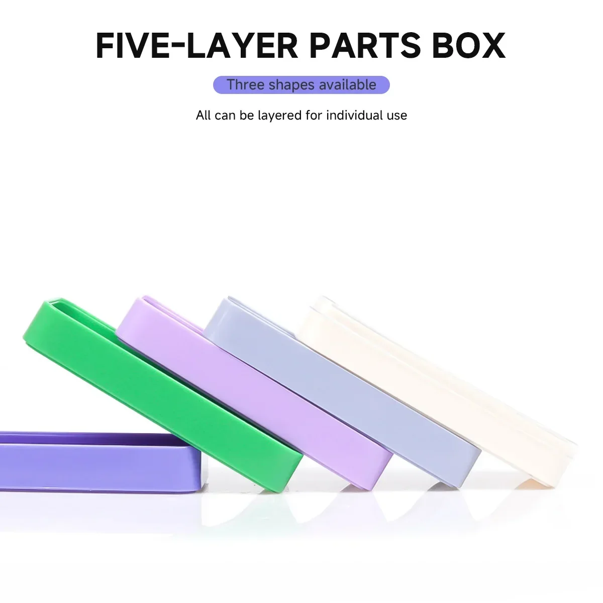 Nueva caja de piezas de reloj, caja de almacenamiento de piezas de reloj de 5 capas, herramientas de reloj para componente de tornillo, piezas de Hardware de movimiento para relojero