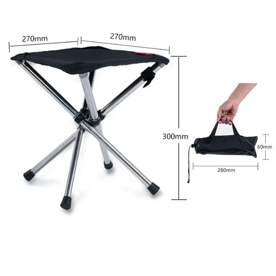 Outdoor Small Folding Triangular Stool Fishing Chairs Camping Multifunction Benches Foldable Stools Household Daily Park chairs image 6