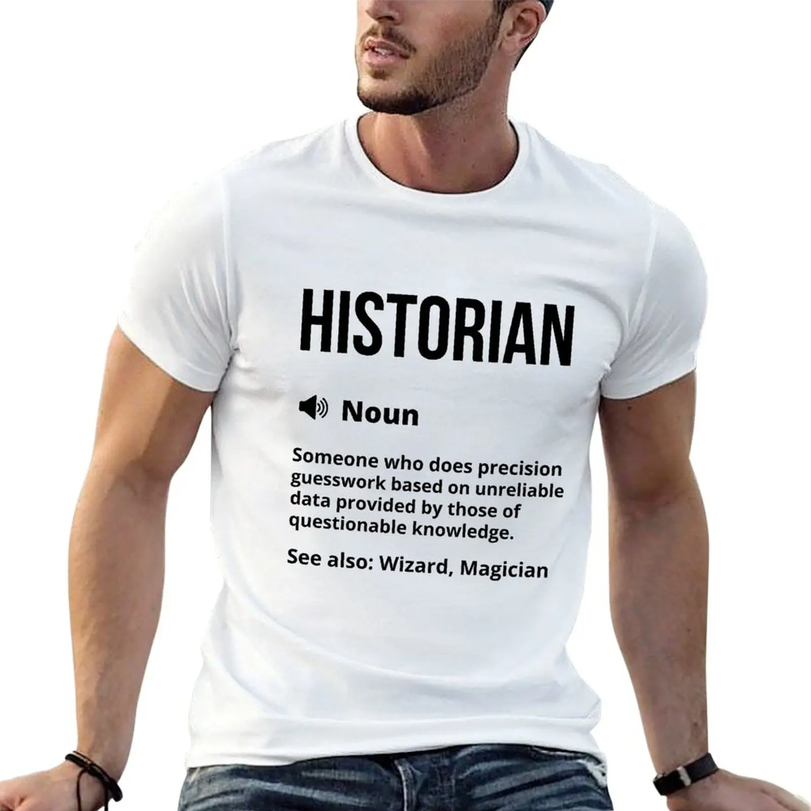 Historian Funny Definition - Historian Funny Saying T-Shirt Labor Work Casual T-Shirt
