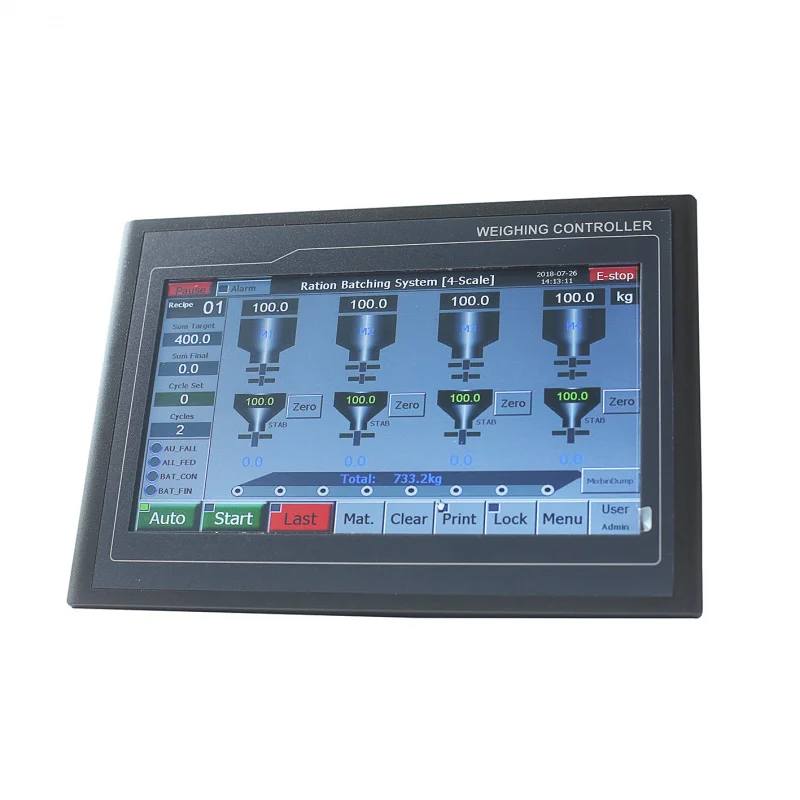 Ration Batch Controller Unit Fall Value Auto Correction 4 Scale / 4 Material, BST106-M10(FB)