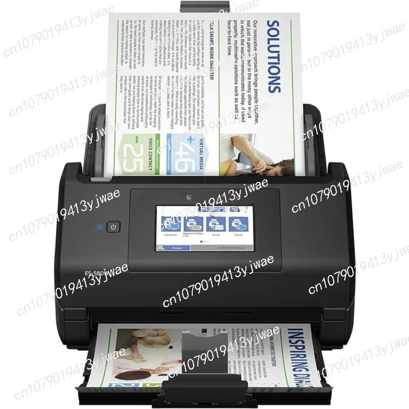 Wireless Color Duplex Desktop Document Scanner, Fit for PC, 100 Sheet Auto Document, ES-580W