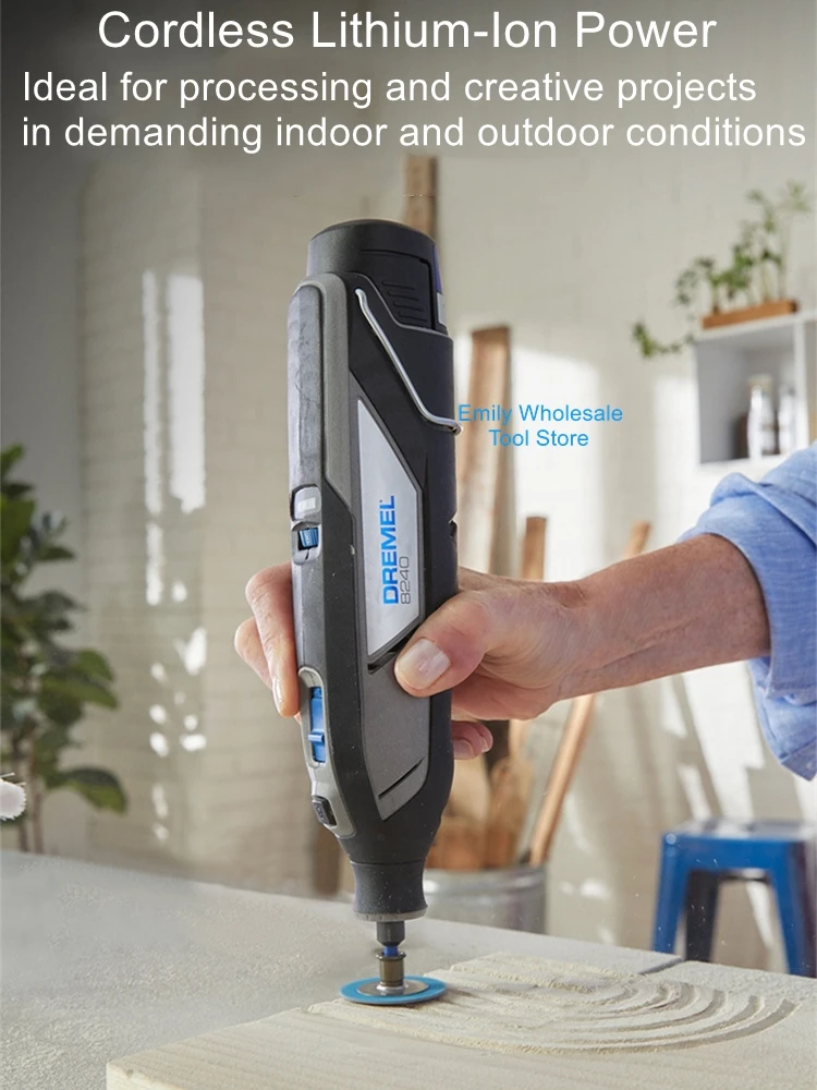 

8240 Cordless Electric Grinder 12V Li-ion Battery 1 Tool 1 Charger Wide Range Adjustable Speed Electric Grinder