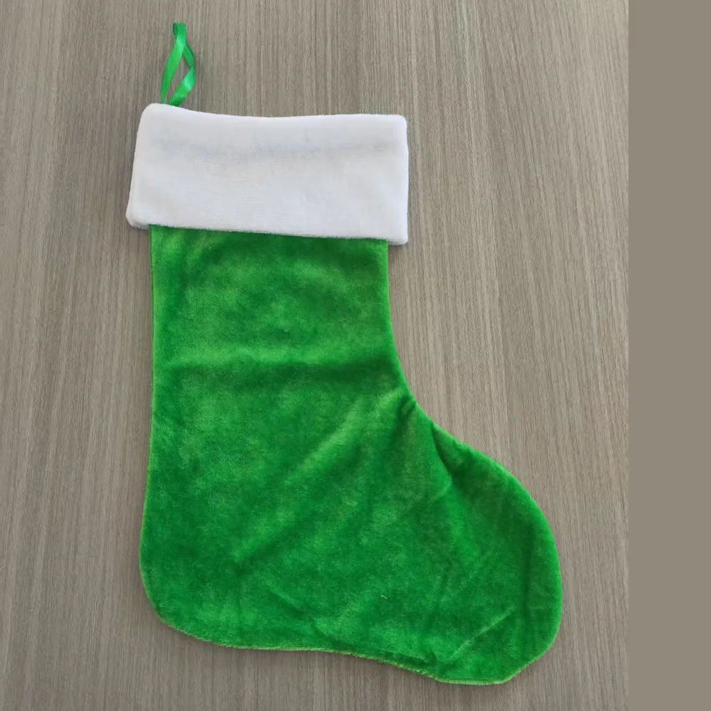 Weihnachtssocken, Geschenktüte, weiße Plüschmanschette, hängende Socken, personalisierte Geschenktüte, Strumpfdekorationen, Jahreszeit, Kamindekoration