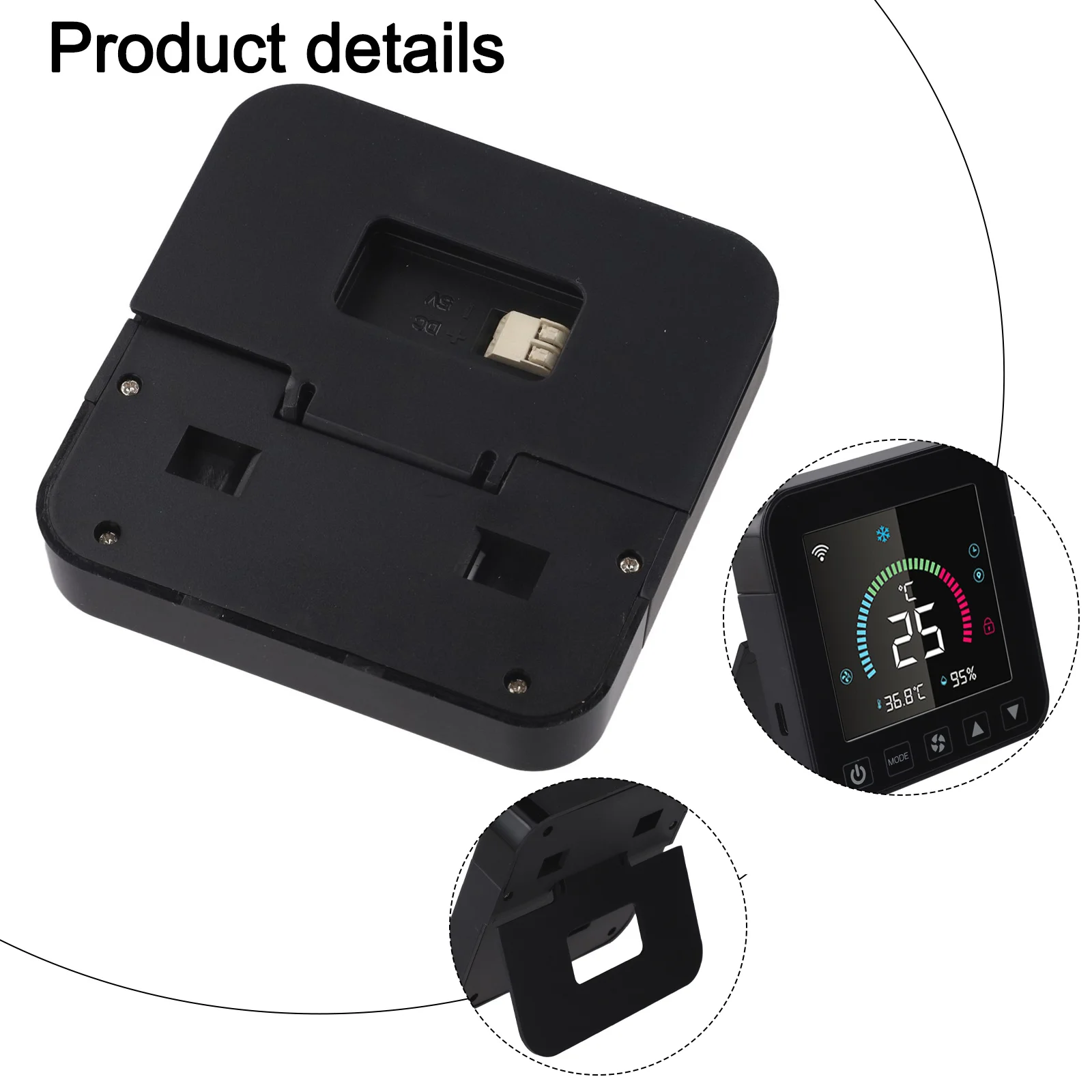 Humidity Monitor Smart Thermostat Temperature Detection Range Real Time Temperature Monitoring Device For Smart Air Conditioner